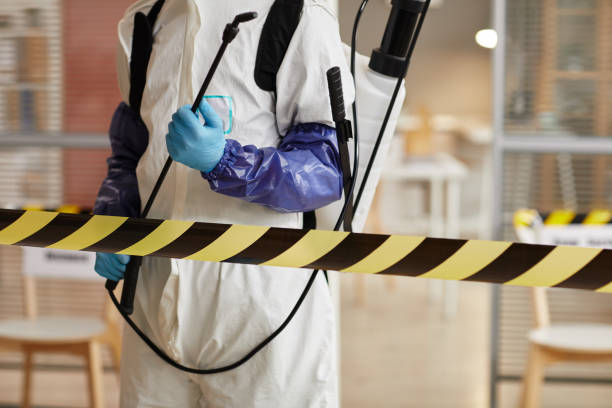 Professional Infectious Disease Decontamination technician working in Rancho Mirage, CA